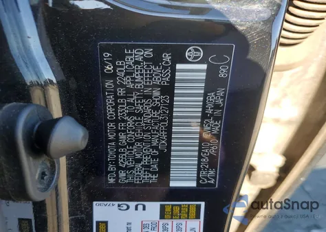 2020 Toyota Prius Prime Le из США, поврежденный, VIN JTDKARFP0L3127123